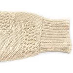 Hollow Out Open Front Knit Long Oversized Cardigan Sweater Outerwear Beige S Tan Photo 6