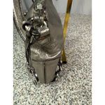 Michael Kors Metallic Silver Leather Crossbody Bag Women's Casual Photo 2