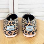 Toms  Alpargata Leopard Print Canvas Slip‎ On Shoes Tan Blue Women Size 9 Photo 5