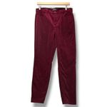 Talbots  Women Burgundy Corduroy Jeggings Sz 8 Classic Five Pocket Preppy Capsule Photo 1