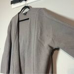 Alfani  Light Gray Grey Merino Wool Sweater Open Front Cardigan Size Large NWT Photo 3