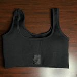 Bucked Up Ribbed Black Sports Bra Photo 1