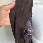 Elie Tahari  Long Brown Suede Fitted Jacket With Ornate Buttons Size S Photo 8