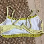 Xhilaration  Green and White Striped Bikini Top Photo 1