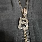 BCBGMAXAZRIA Vintage Women’s Zip Up Hoodie Jacket Rhinestones Crochet Boho Sz M Photo 7