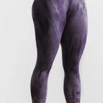 Nobull NWT  Women’s High-Rise Crop Tight - XS - Nightshade Plum Tie Dye Photo 0