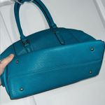 JustFab Simon Essentials Satchel in Color “Spruce” (Dark Teal / Silver Metal) Photo 8