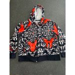 Women's Onque Casuals Hoodie M Red Blue size M Red Size M Photo 4