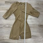 SKIMS  Ribbed Romper Size XS Henley Lounge Brown Long Sleeve Bodysuit Photo 4