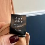 Norma Kamali  Kamali Kulture Crew Neck Shirred Midi Bodycon Dress in Tan Size S Photo 11