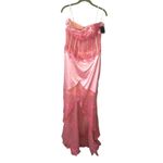 Alyce Designs Size 12 Gown Prom Strapless Formal Coral Pink Sheer Beaded NEW Photo 1