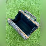 1950s/1960s Vintage Dena of Dallas Woven Straw Purse Black Photo 7