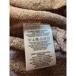 Free People  Beach Knit Long Sleeve Top Pink Tan Sz M boho hippie slouchy Photo 7