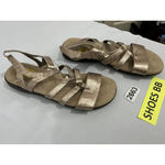 Womans Life Stride Simply Comfort Size 8 Strappy Open Toe Sling Back Gold Sandal Photo 1