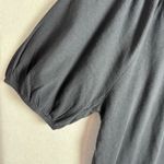 Aerie Brand New Bubble Sleeve T-Shirt Cropped Relaxed Fit Black size XS NWT Photo 3