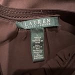 Ralph Lauren Chocolate Brown Satin Like Blouse Long Sleeve Fall Autumn Classic Photo 7