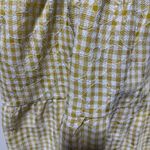 NWT En Saison Yellow Gingham Mini Dress Size M Photo 2