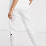 Nike  White Woven Swoosh High Rise Belted Cargo Jogger Pants Size M Photo 1