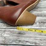 Unbranded Faux Leather Notched Ankle Booties 8.5 Cognac Warm Brown Exposed Ankle Size undefined Photo 9