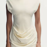 ZARA  NWT ruched draped mini dress Photo 0
