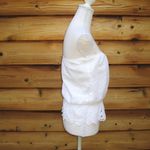 White Eyelet Lace Strapless Top Size M White Size M Photo 3