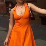 ZARA  orange halter tennis dress Photo 0