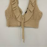 BCBGMAXAZRIA  Crochet Crop Bra Top Photo 2
