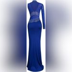 Elegant Blue Women's Dress Size M Photo 1