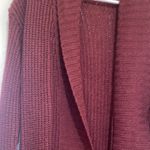 Ambiance Deep Red Open Front Cardigan Size L Photo 4