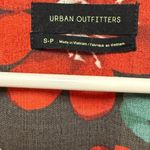 Urban Outfitters  Michelle Dress Plunging Neckline Floral Red Black Size Small Photo 4