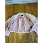 7 For All Mankind  Mauve Double Breasted Blazer Cropped Plaid Wide Notch Large Photo 6