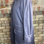 JG hook trench coat Vintage 1980s dusty blue Size 10 Photo 6
