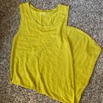 Aerie Linen Blend Linen MIDI Dress Yellow Small Photo 1