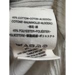 We The Free  Striped Collared Pullover Shirt Beige Extra Small Long Sleeve Photo 2