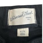 Universal Threads Universal Thread Ankle Boot cut Vintage Stretch Black Raw Cut Jeans Size 4 NEW Photo 4