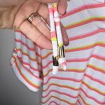 Trina Turk Costa De Prata Hooded Terry Tunic Coverup Large Roll Tab Beach Resort Photo 3