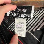 Melissa Vintage 70s Lane Striped Pleated Dress Semi Sheer Faux Wrap - Sz 12 💚🎀 Photo 13