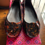 Tory Burch Flats Minnie Travel Ballet Women's Tortoise Shell Flats size 6 Photo 0