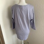 Orvis  Classic Collection 100% Pima Cotton Top with 3/4 sleeves.Lilac Purple Sz M Photo 1