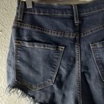 Vibrant  M.I.U. L Denim High Waisted Zipper Down Raw Hem Jeans Shorty Shorts Photo 3