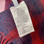 Banana Republic  Navy Blue & Red Plaid Fringe Scarf Photo 8