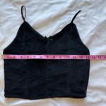 Spoiled Angel Black Velour Faux Velvet Cami Tank Top Dainty Emo Goth Lingerie Lg Photo 5