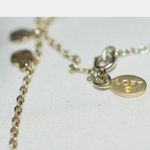 Loft Glittering Gold Tone Hammered Petite Disc Link Chain 32" Retro Necklace Photo 2