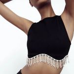 ZARA  Seamless Rhinestone Top Photo 3