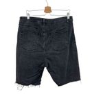 Free People  We The Free Crvy Bermuda Shorts‎ Exposed Button Fly Faded Black 34 Photo 7