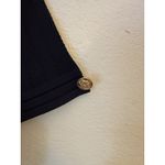 ZARA  Knit Navy Blue Mini Dress with‎ Gold Buttons Size M Photo 3