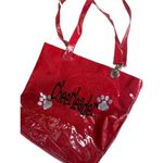 Cheerleader Red patent shiny tote bag Red Photo 5