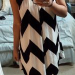 Pink Owl Black And White Patterned Dress Photo 3