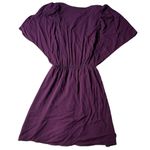 Alice + Olivia  Women's‎ Chiffon Silk Plum Purple Wrap Dress size Small Flutter Photo 2