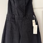 Anthropologie Pilcro Strapless Polished Wide-Leg Denim Jumpsuit, Size 4 Photo 7